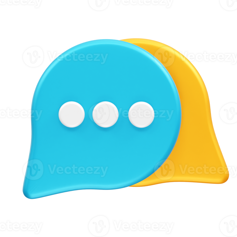 Message icon 3d render png