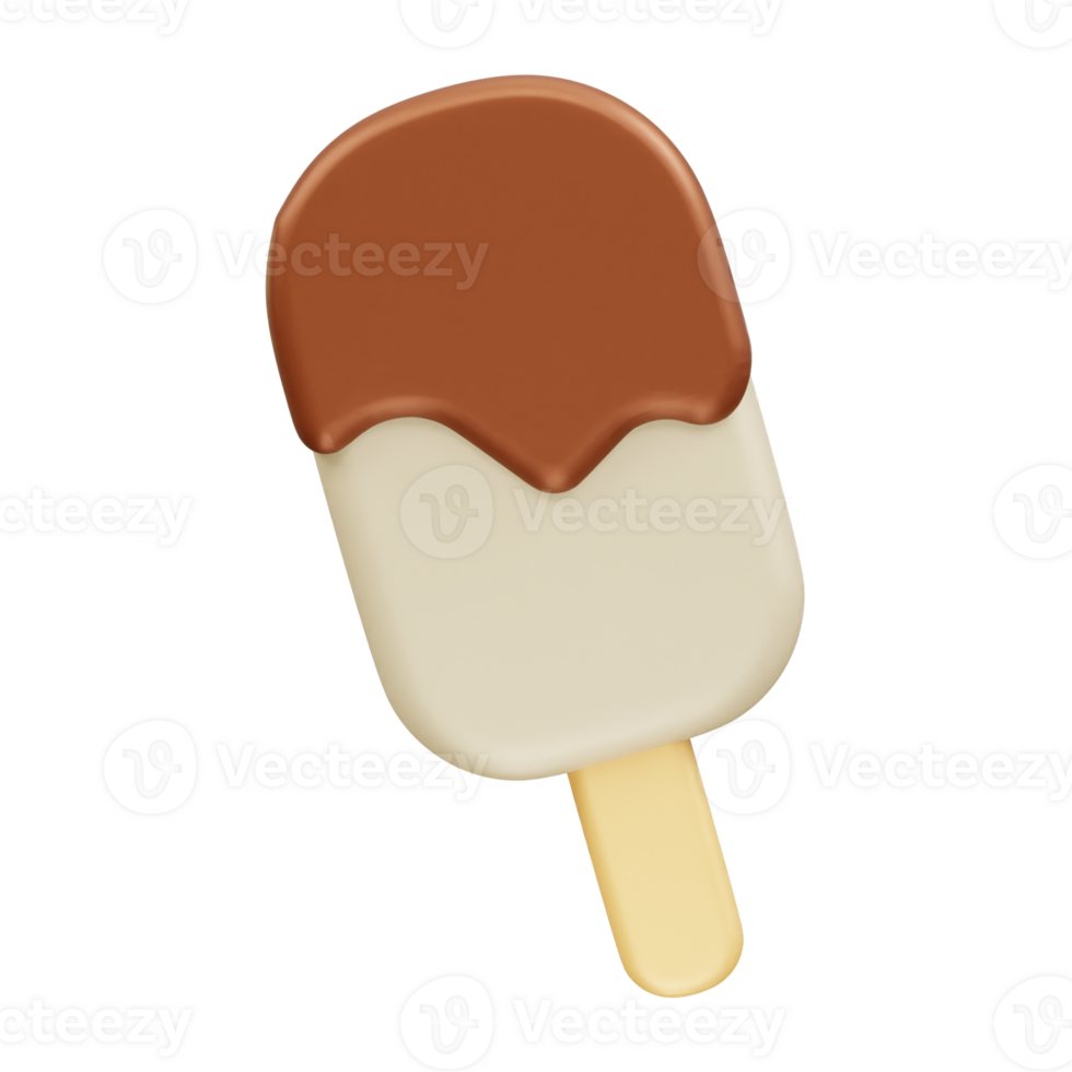 Ice cream icon 3d render png