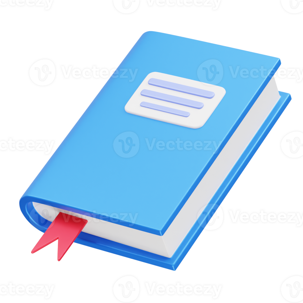 Book Icon 3d illustration png