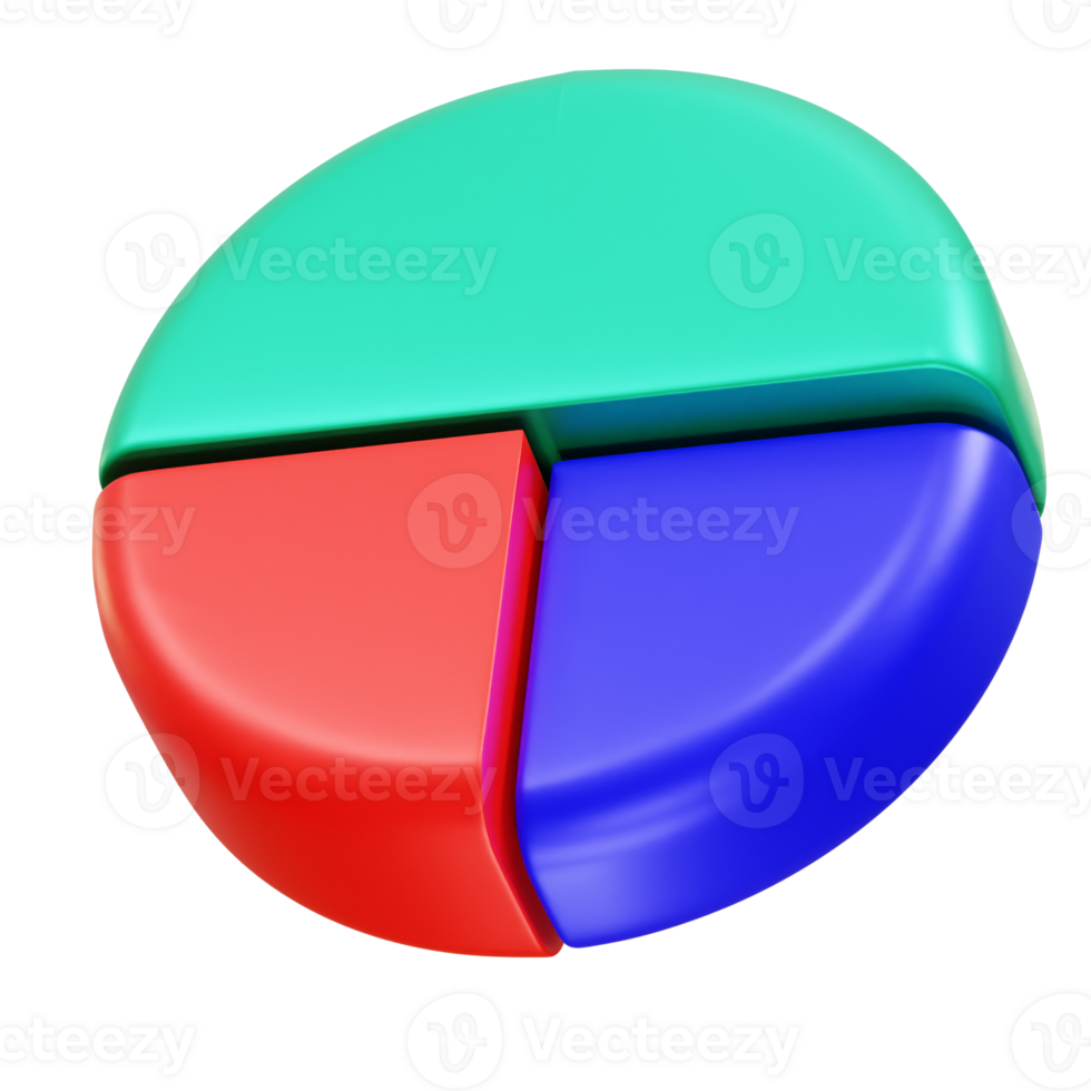 Charts and diagram icon illustration 3d png