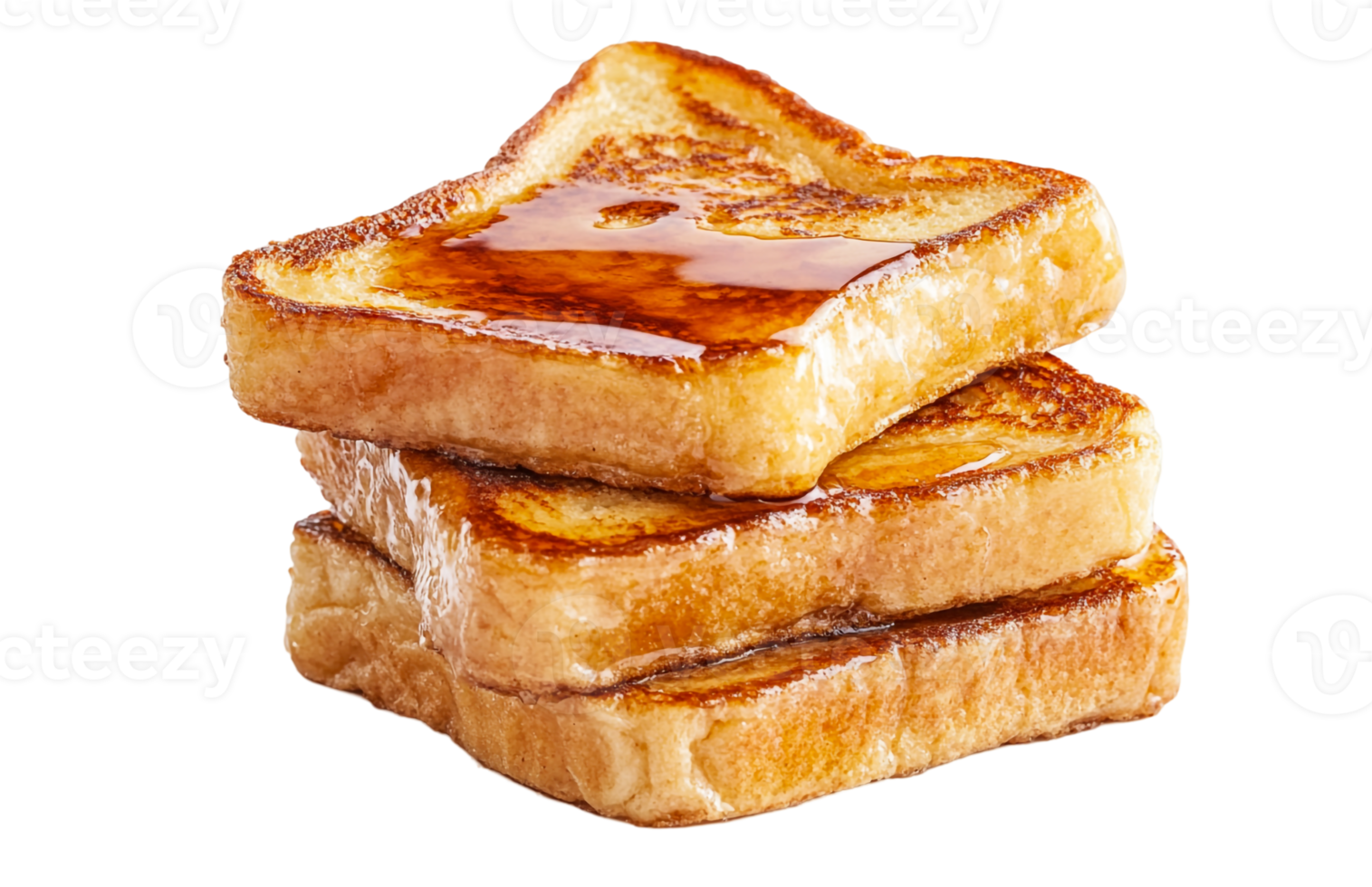French toast with warm honey on top png