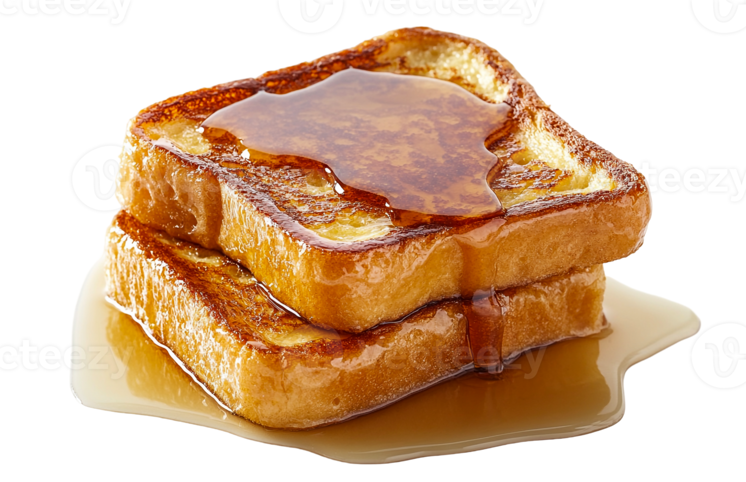 Classic French toast with dripping honey png