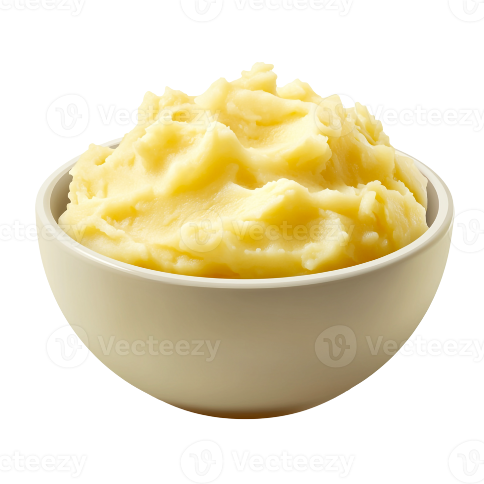 Soft mashed potatoes served hot png