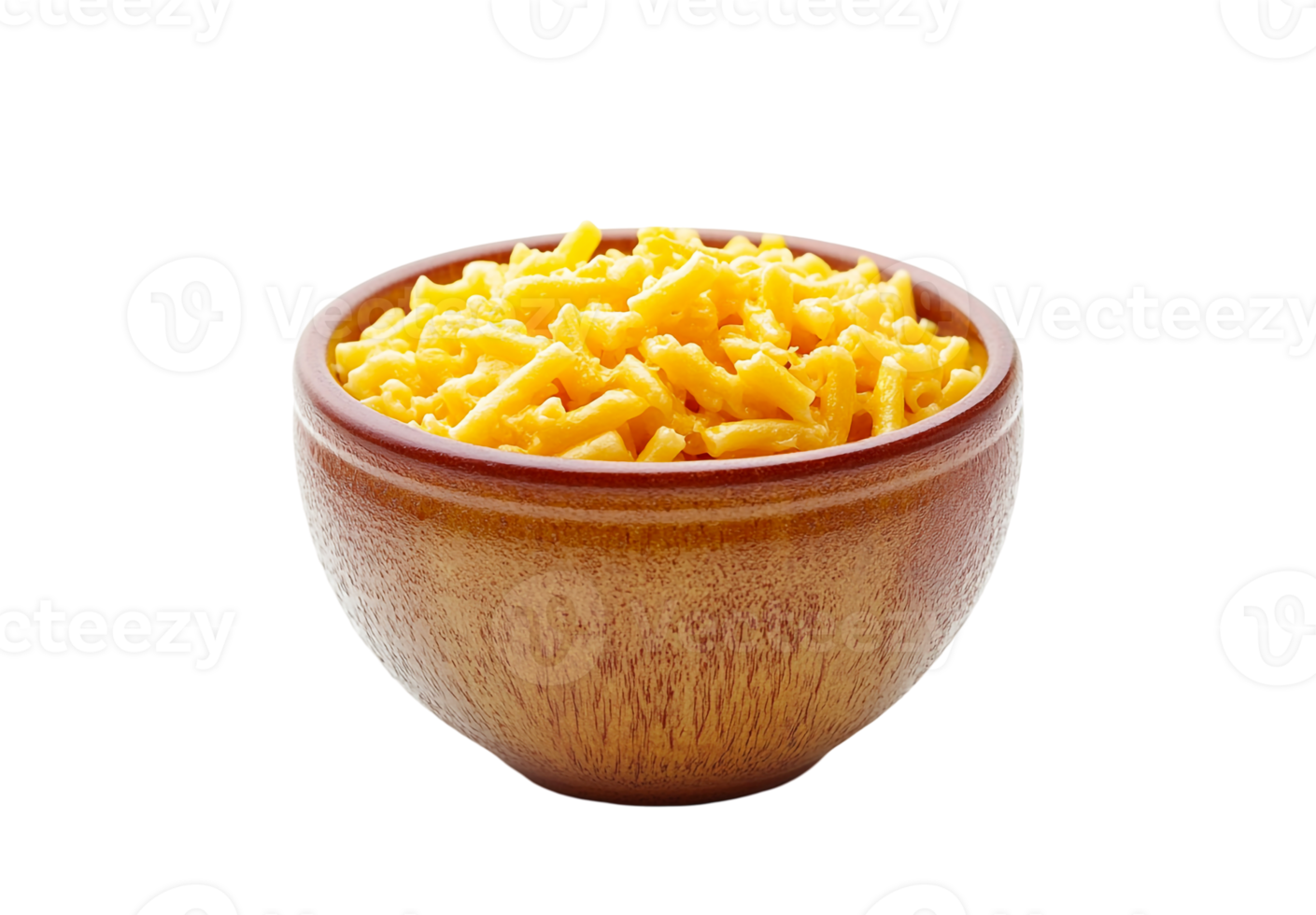 Macaroni and cheese with a golden crust in a bowl png