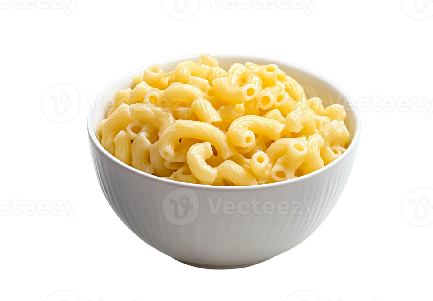 Macaroni and cheese with a creamy cheese sauce in a bowl png