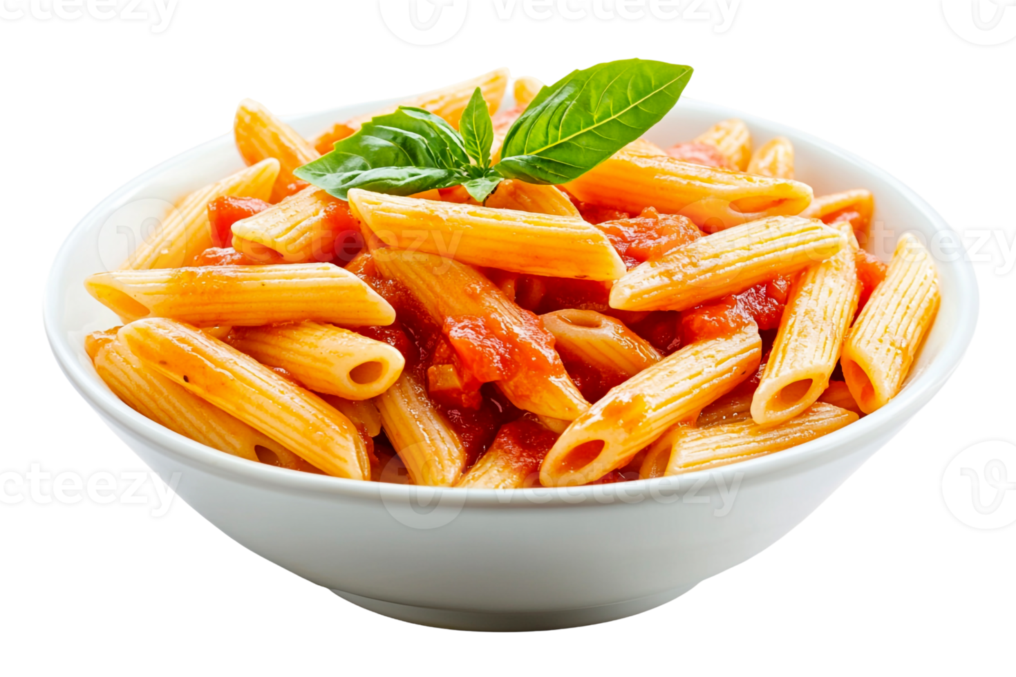 delicioso Macarrão Penne massa com vermelho tomate molho png