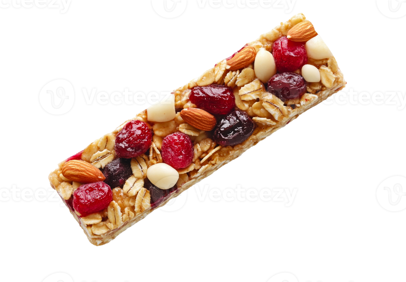 Close-up of a single granola bar png