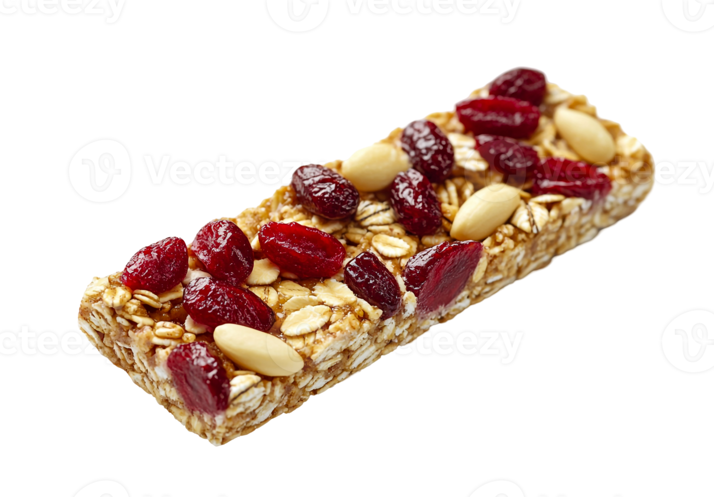 Healthy granola bar, close-up view png