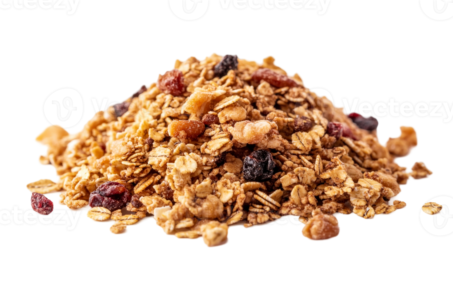 Close-up of a pile of granola png