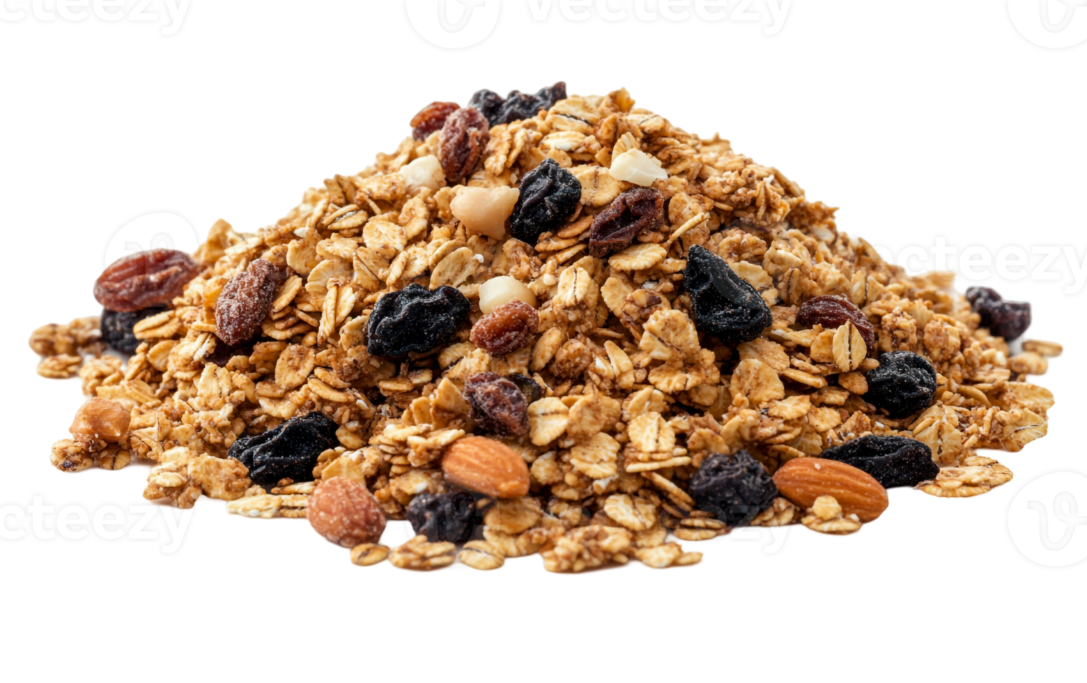 A pile of crunchy granola png