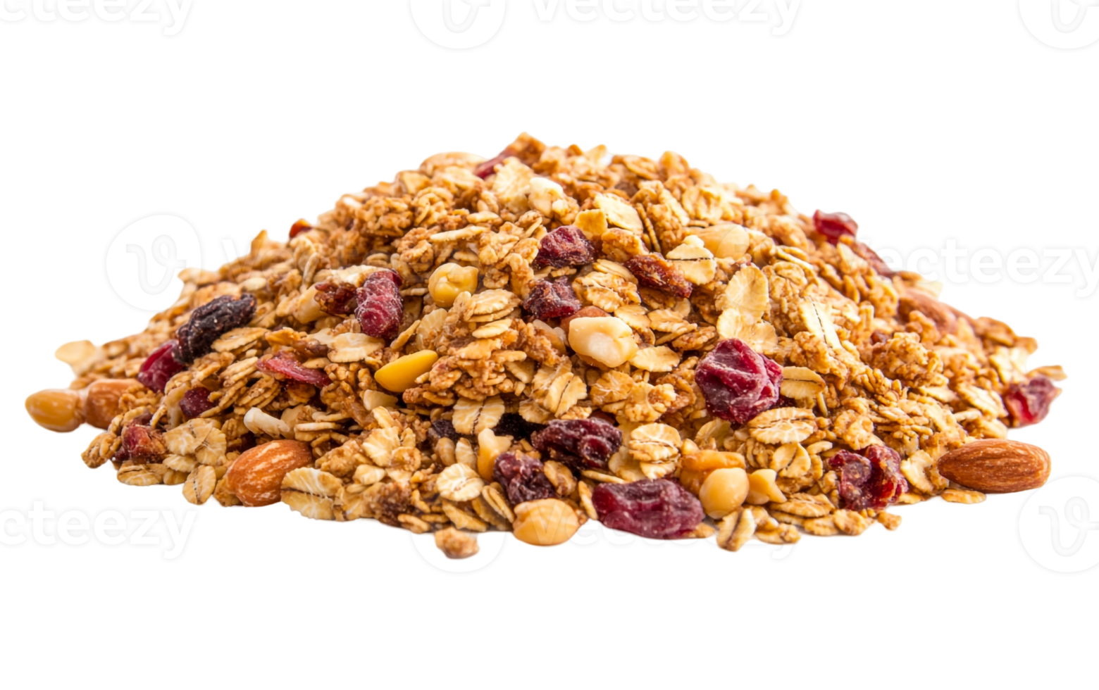 Simple heap of classic granola png