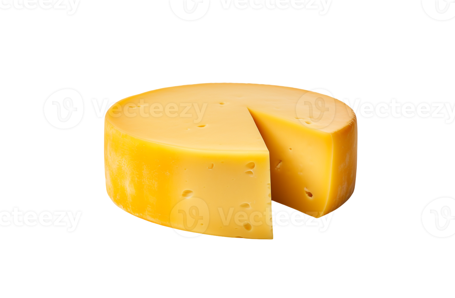 Minimalist round cheese block png