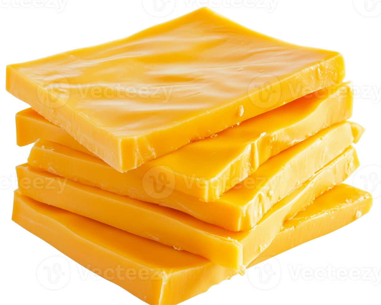 Cheddar slices isolated png