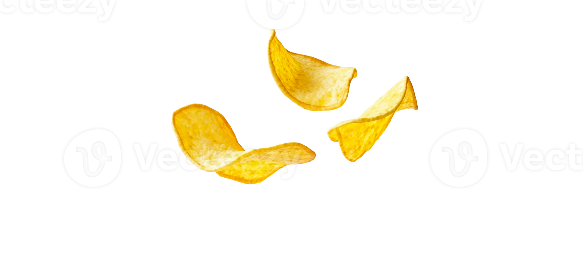 Crisp potato chips flying png