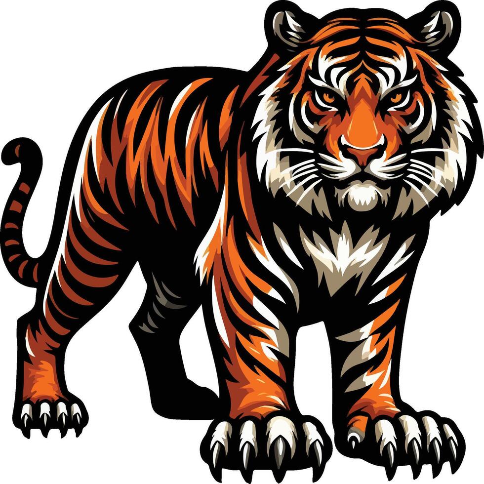 Majestic Tiger Art vector