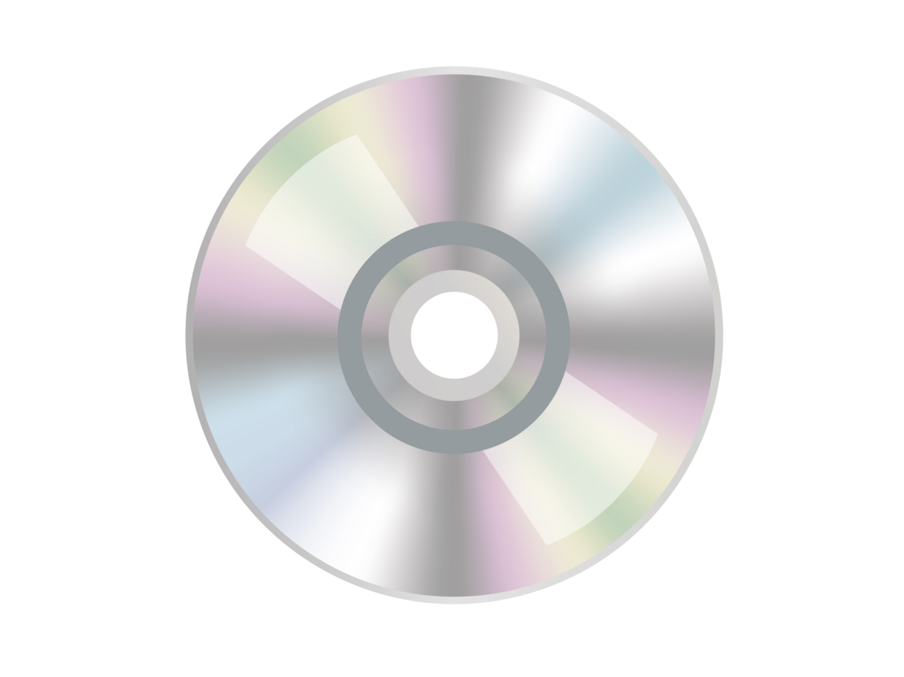 Silver optical disc icon, used to represent CD, DVD and related film, music content png