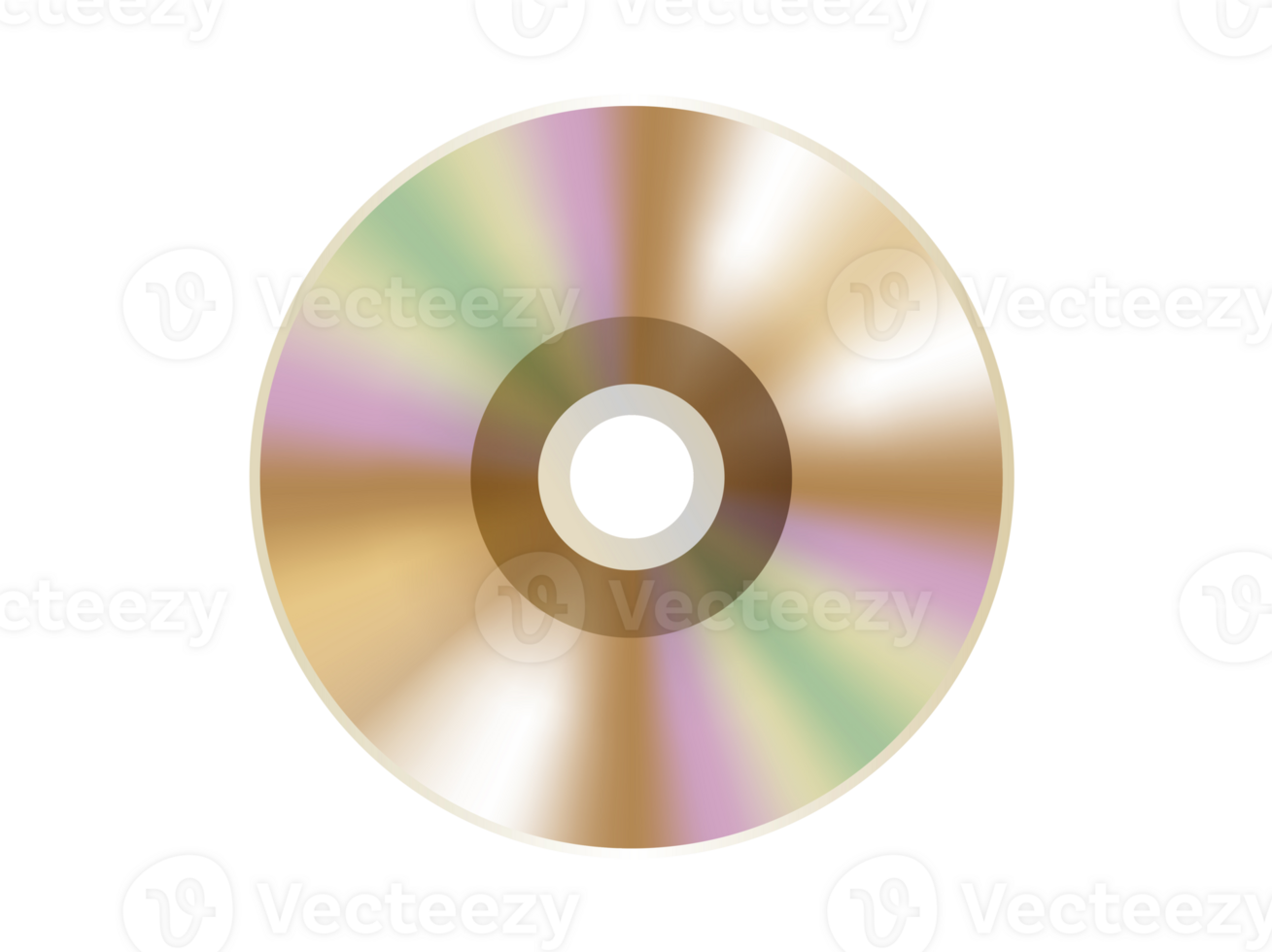 Gold optical computer disc icon, used to represent CD, DVD and related film, music content, album png