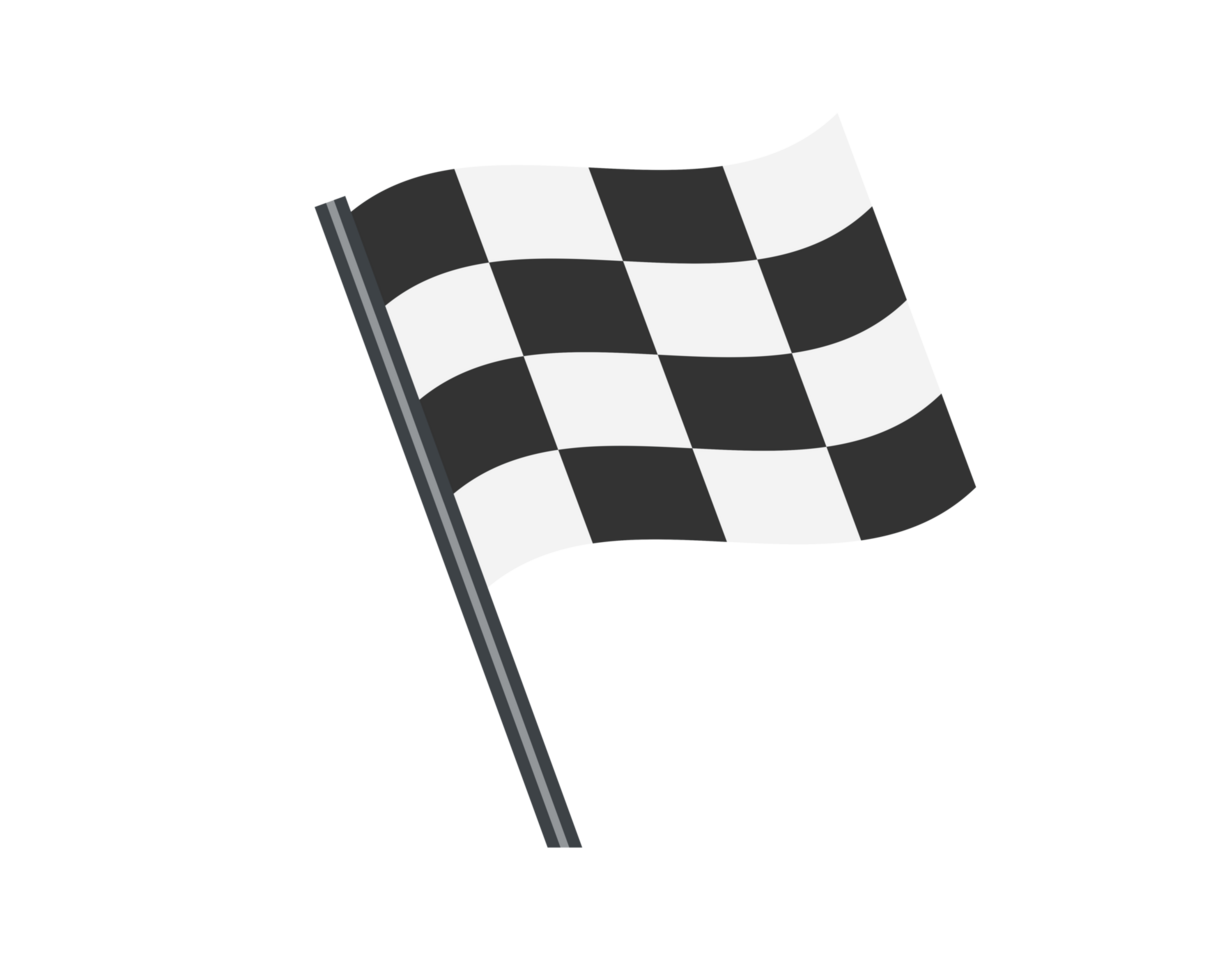 Rectangular black and white squares checkerboard pattern racing flag icon png