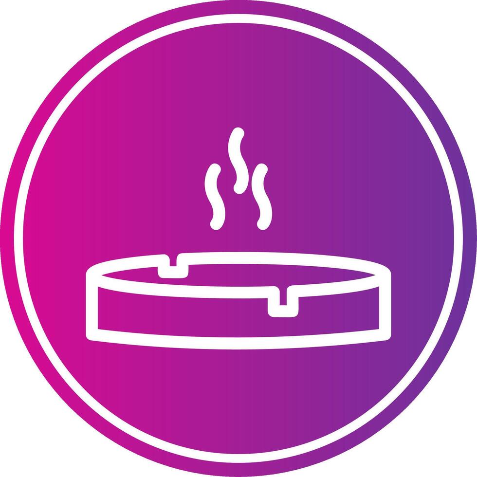 Ashtray Colorful Style vector