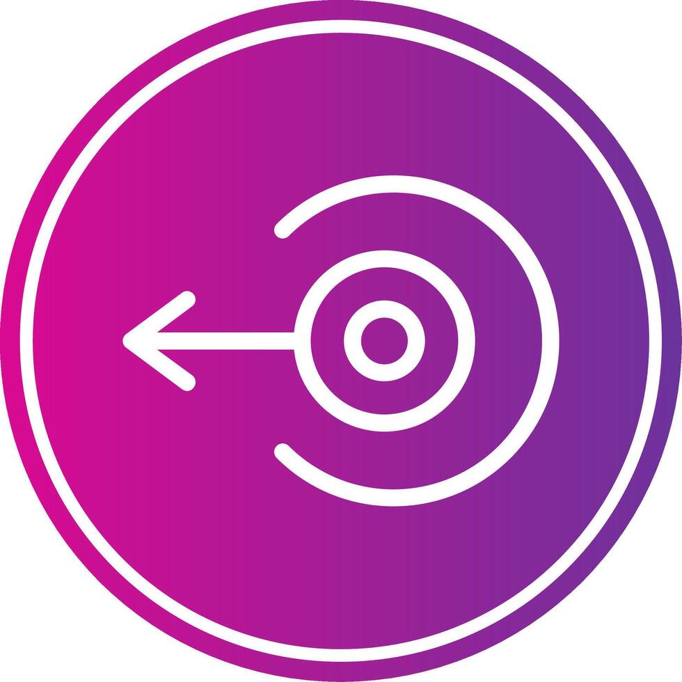 Left Arrow Colorful Icon Style vector