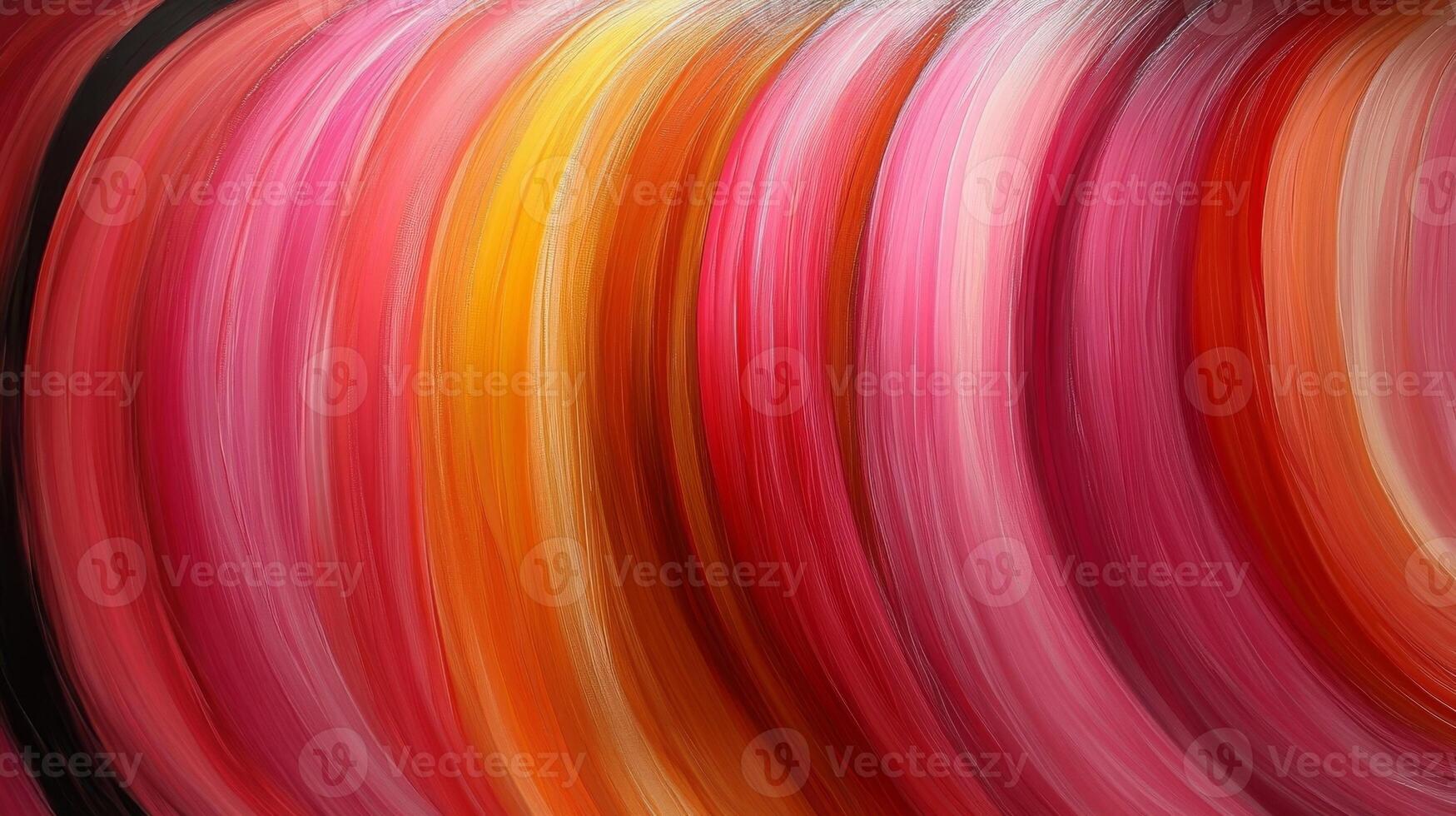 Abstract colorful swirls of paint on a black background photo