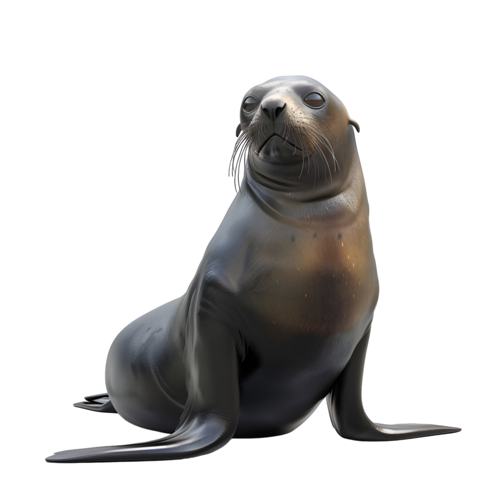 Sea Lion laying isolated on transparent background png