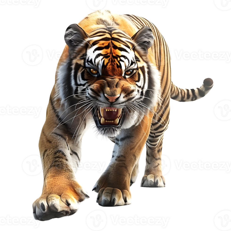 Tiger isolated on transparent background png