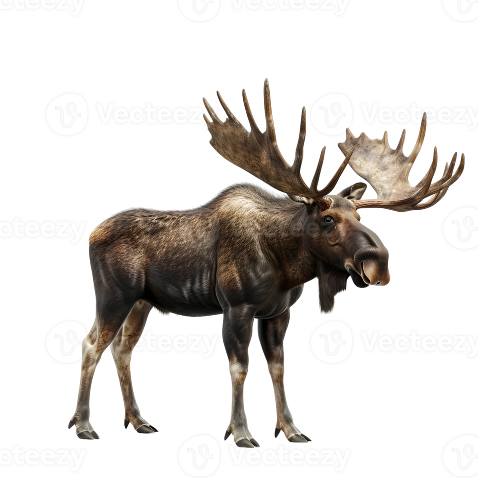 moose isolated on transparent background png