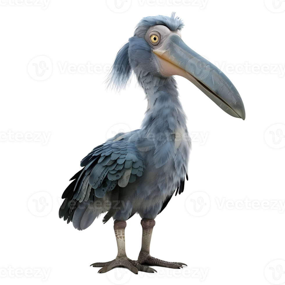 a Shoebill isolated on transparent background png