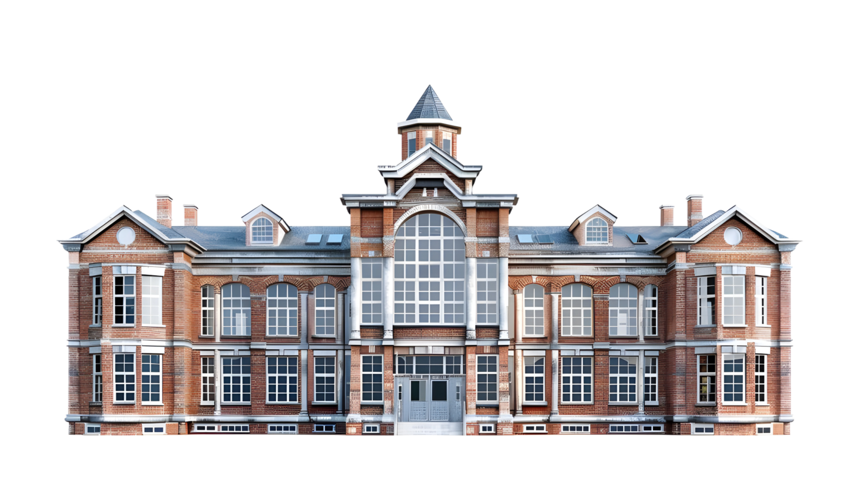 Architectural Building Isolated on Transparent Background png