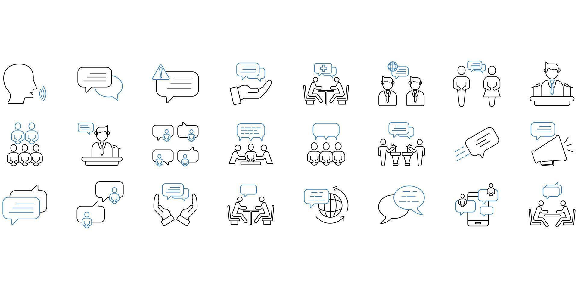 Speaking .Set of Speaking vector