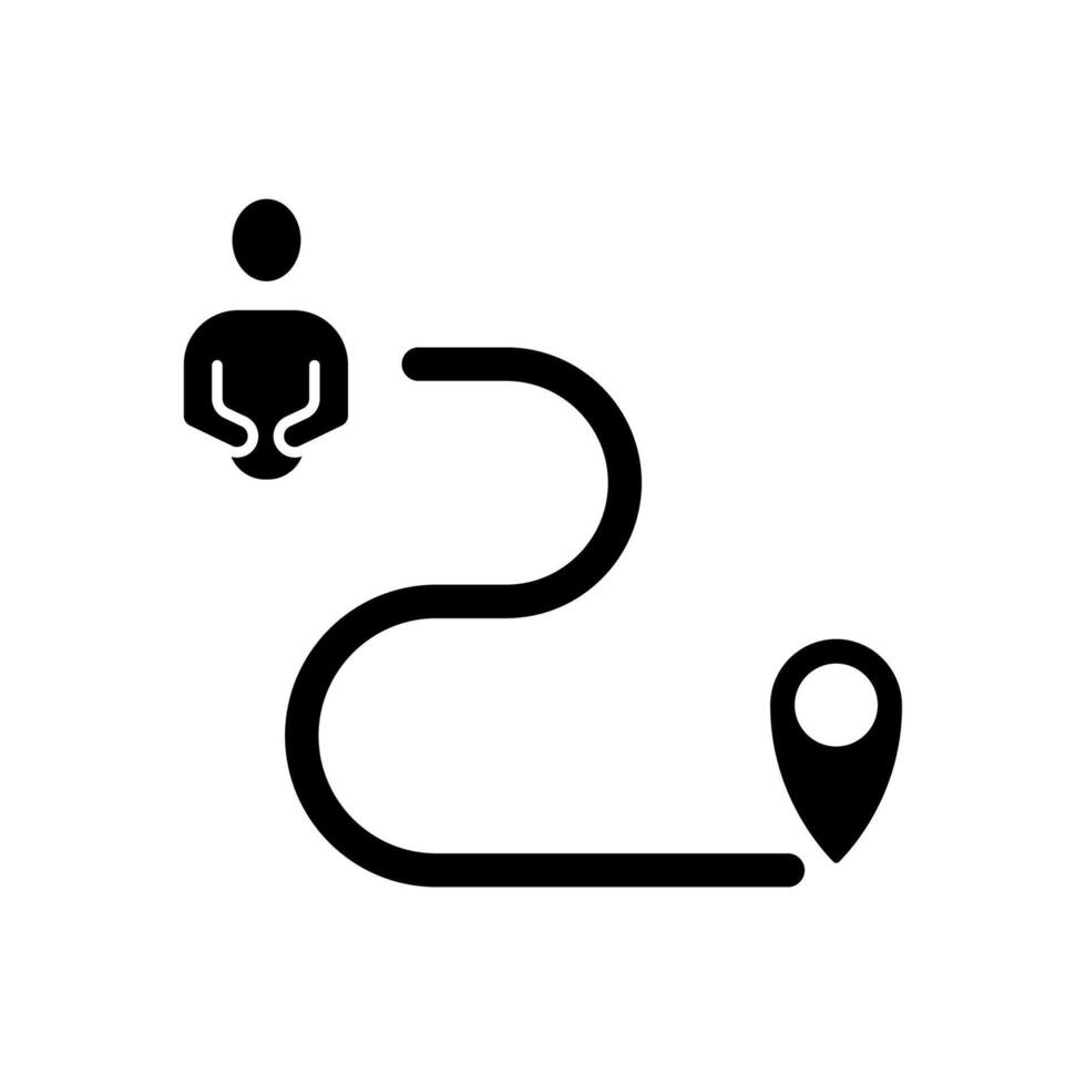 path . path concept outline symbol design. vector