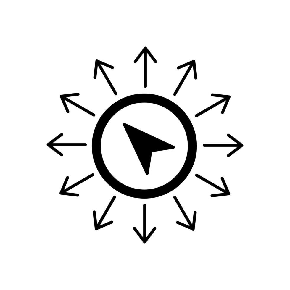 navigation . . navigation concept outline symbol design. vector