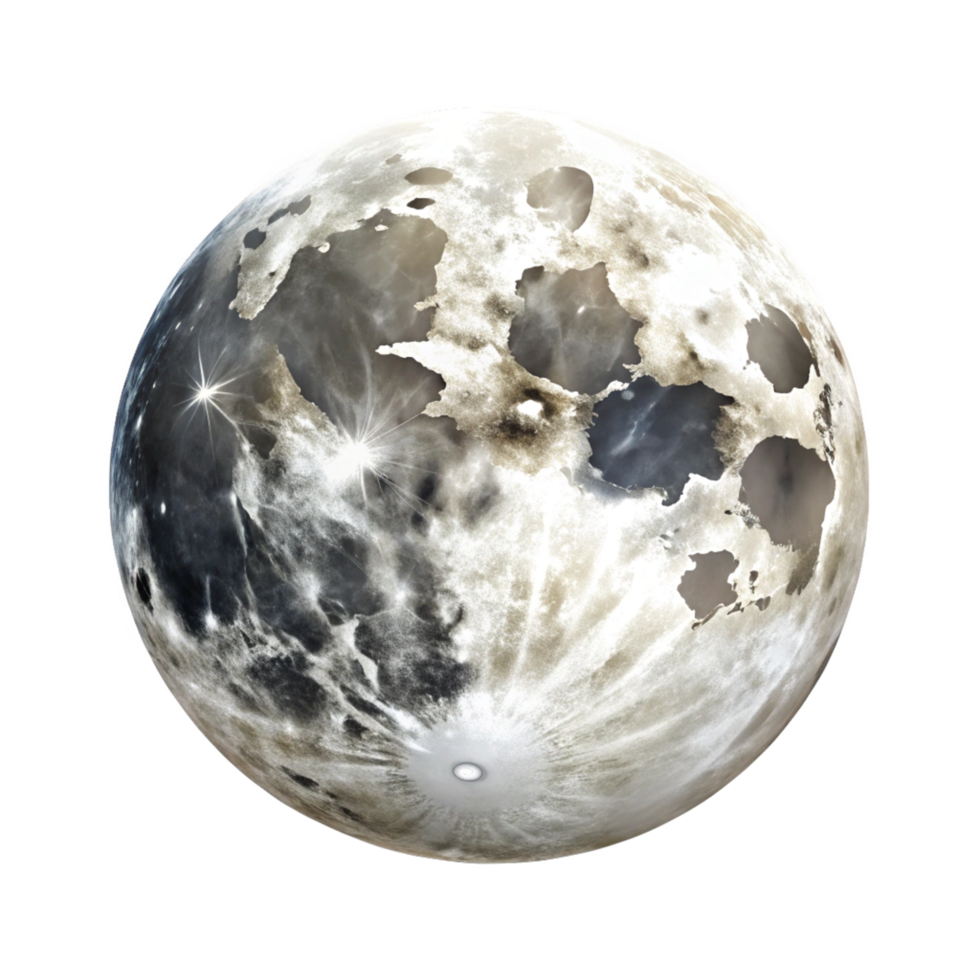 moon isolated on transparent background png