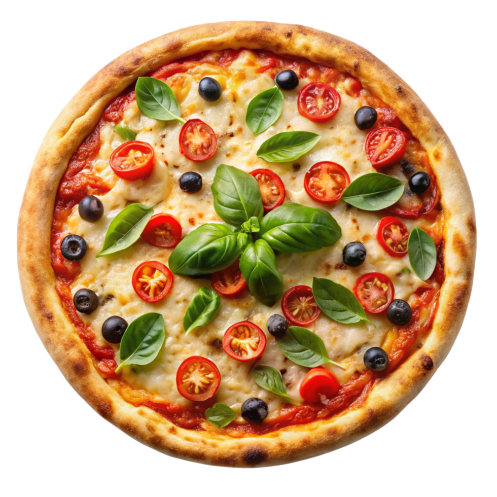 bufzaa pizza is isolated on the transparent background png