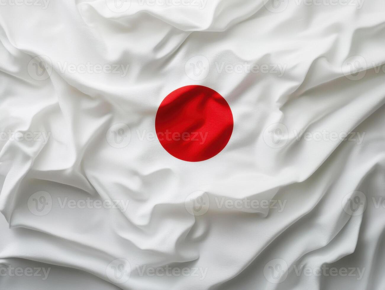 Japanese flag displayed against a textured white background during a peaceful celebration of national pride at a cultural event photo