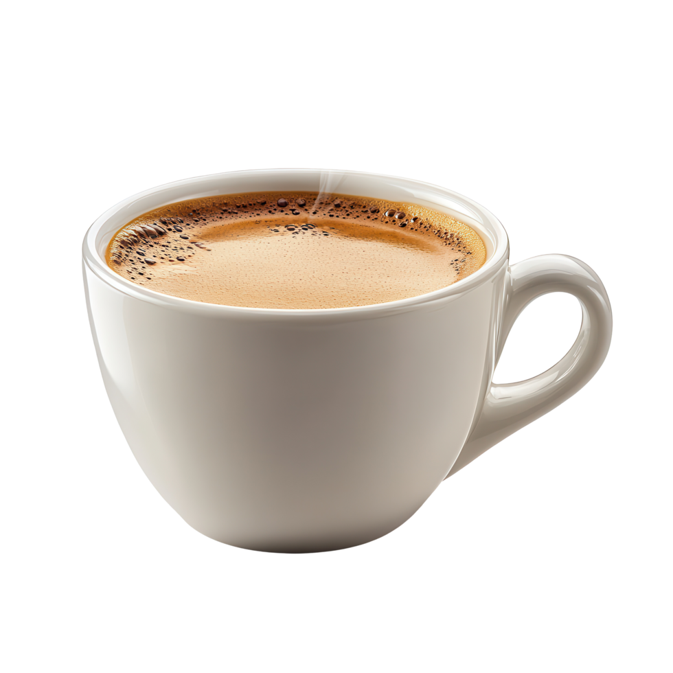 Enjoying a warm cup of freshly brewed coffee in a cozy setting during morning hours isolated on transparent background png