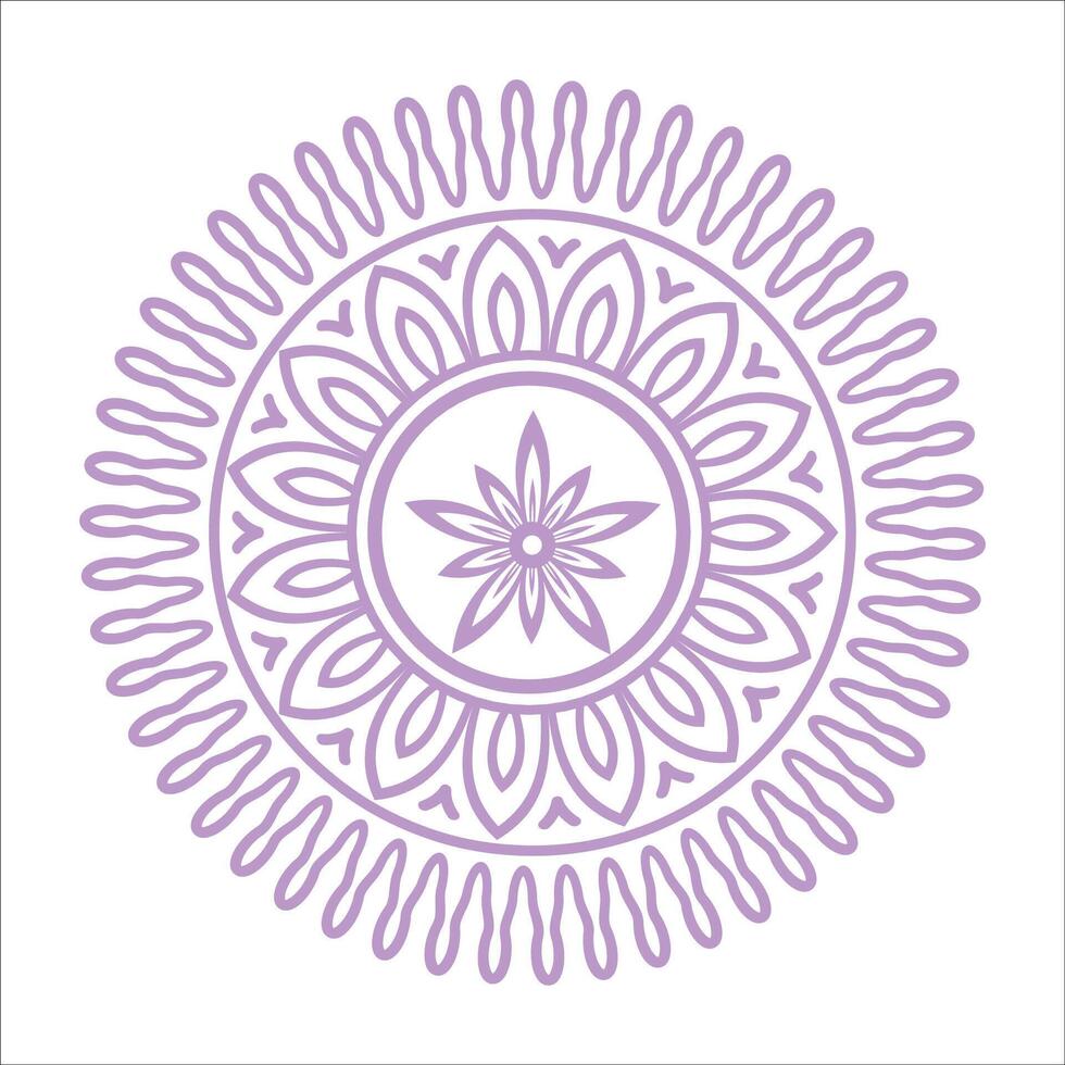 Star Colorful Mandala vector