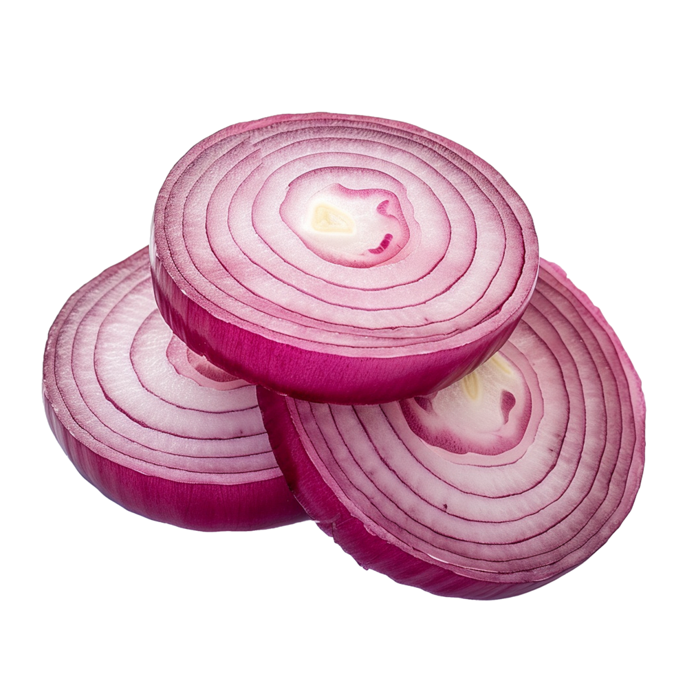 Sliced Red Onions Culinary Ingredient Food Photography png