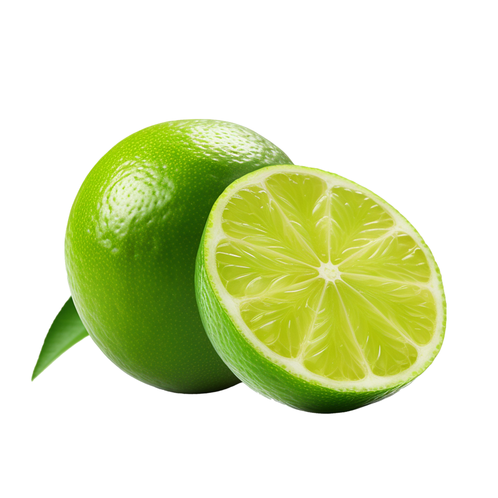 Fresh green lime fruit juicy citrus healthy food vitamin C png