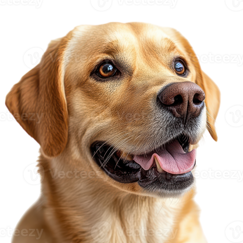 Happy golden retriever showcasing its adorable smile png