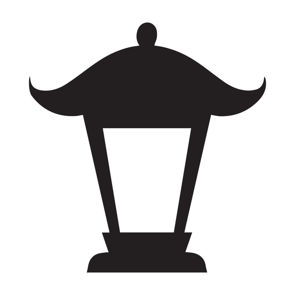 Timeless Lantern Silhouette Artwork vector