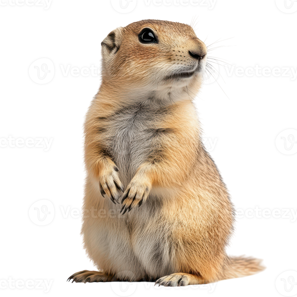 Prairie Dog Isolated on White Background for Educational and Creative Use png