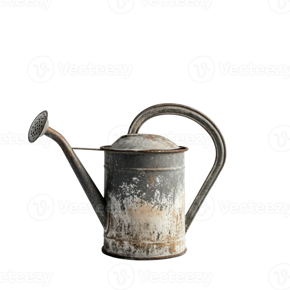 Watering Can Isolated on White Background for Gardening and Home Decor, isolated on transparent background, Format png