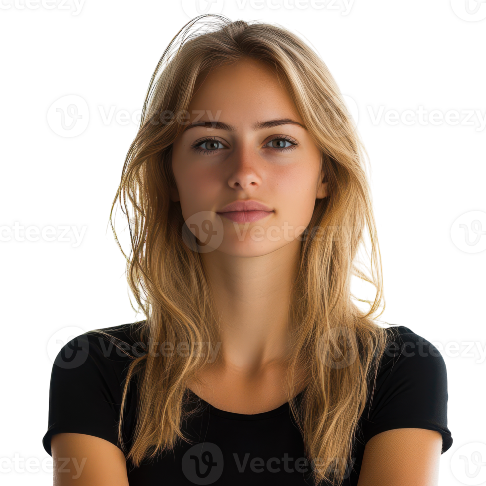 Portrait of a Woman Isolated on a White Background for Advertising and Marketing Use, isolated on transparent background, Format png