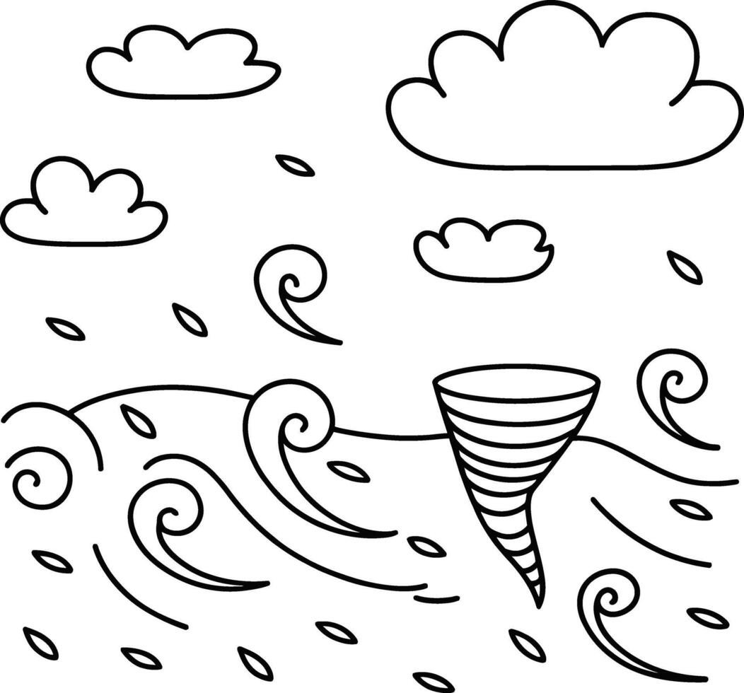 Colorful Cyclone Twister Design vector