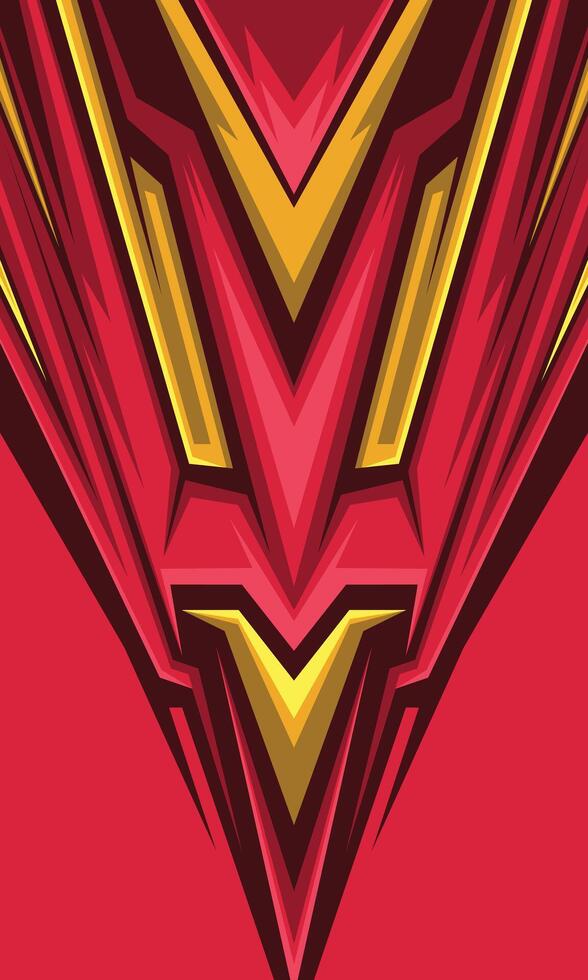Abstract red geometric lines modern wallpaper for sports jersey sublimation vector
