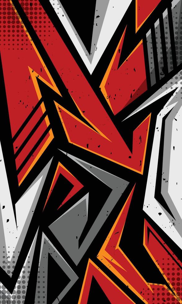 Abstract futuristic geometric lines modern background for sublimation sportswear vector