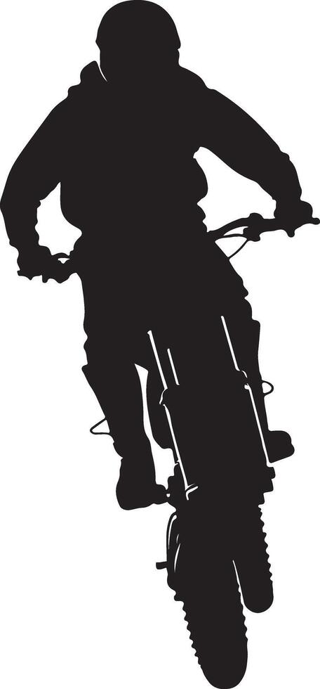 Bike Rider Silhouette Designs For Crafts and Graphics vector
