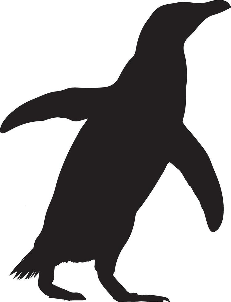 Penguin Silhouettes Adorable Designs for Winter and Wildlife Projects vector